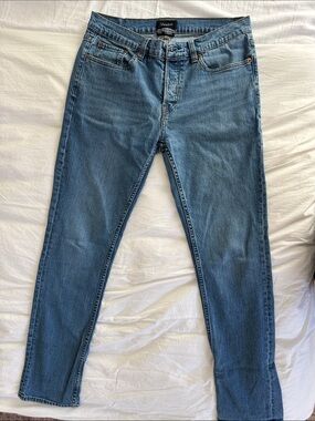 Brixton Slim Straight Men's Jeans in Classic Blue